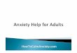 Anxiety Help for Adults