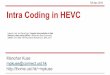 HEVC intra coding