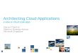 MS Cloud Day - Cloud Computing – A Crash Course for Architects