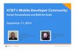 AT&T’s Mobile Developer Community: Social, Personalized, and Built for Scale