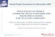 Innovations of mobile communication standards and their applications for telecom companies