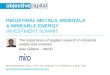 The importance of applied research in industrial metals and minerals
