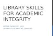 Library skills for academic integrity