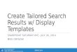 Create Tailored Search Results through Customized Display Templates