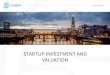 Startcelerate workshop startup investing and valuation