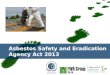 Asbestos safety and eradication agency bill 2013 presentation