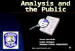 Crime Analysis and the Public