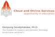 Cloud and Online Services Opportunity for Education