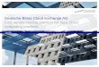 Deutsche Börse Cloud Exchange - Presentation
