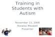 Social Skills Training In Students With Autism