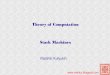 Theory of Computation (Fall 2014): Stack Machines: Non-Determinism, Construction, Formalization, Robot Control Use