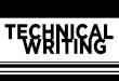 Technical Writing, November 12, 2013