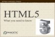 HTML5 - What you need to know