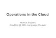 OSOM Operations in the Cloud