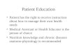 Patients Education