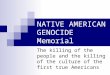 Native American Genocide Memorial