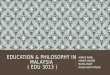 Education & philosophy in malaysia