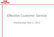 Effective customer service