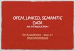 Open semantic linked data