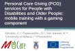 Personal Care Giving (PCG) services for People with Disabilities and OlderPeople: mobile training with a gaming component