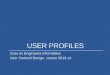 User profiles. PersonasUser profiles