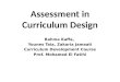 assessment in curriculum development