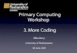 Roehampton computing workshop 3
