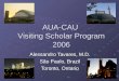 AUA-CAU Visiting Scholar Program 2006
