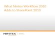 Aspect Software Sponsored   What Nintex Workflow 2010 Adds To Share Point 2010