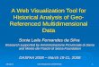 Web Visualization Tool for Historical Analysis of Geo-referenced Multidimensional Data