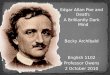 Edgar Allan Poe: A Brilliantly Dark Mind