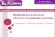 CTS-Academic: Module 2 session 2 theories of language learning