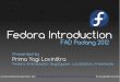 Fedora Introduction