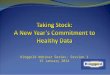 Ringgold Webinar Series: 1. Taking Stock – Commitment to Healthy Data