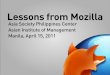 2011 04 AIM - lessons from Mozilla