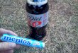 Mentos and coke. Reaccion Coca-cola y mentos