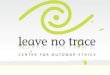 Leave No trace Ethics