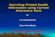 Searching Printed Health Information using Current Awareness Tools