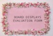 Board displays evaluation form (1)