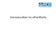 Introduction to ePortfolio Learning Objectives
