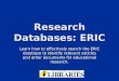 HED ERIC Database