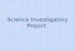 Science investigatory project
