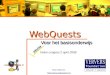 WebQuests Velon 2008