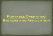 Portable OS & Portable Application