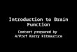 Introduction to Brain Function