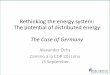 Repensando el sistema energético: El potencial de la energía distribuida - el caso de Alemania