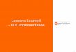Itil implementation   lessons learned