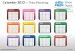 Calendar 2012 time planning powerpoint ppt templates