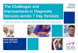 Challenges and improvements in diagnostic services across seven day services