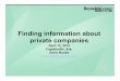 Finding Information about Private Companies by Chris Roush